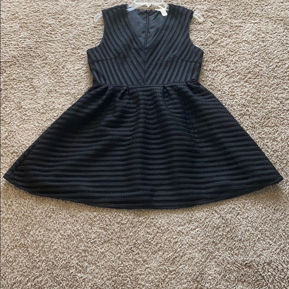 Black, patterned dress